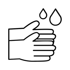 wash hand medical icon