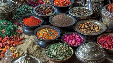 assorted spices and herbs