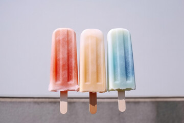 アイス, アイスキャンディー, 夏, デザート, 冷たい, ice cream, popsicles, summer, dessert, cold - obrazy, fototapety, plakaty