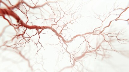 The delicate branches of s and arteries weave together in a dance of life interconnecting and serving the bodys needs. .