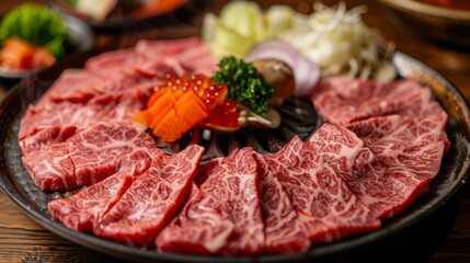 Japanese gourmet that sukiyaki of the Japanese beef