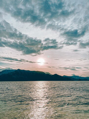 Sunset, Mountains and Sceneries in Anawangin Cove, Zambales, Philippines
