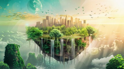 World environment day concept - obrazy, fototapety, plakaty