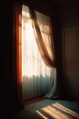 建築, 部屋, 家, 窓, 窓際, カーテン, 柔らかい光, 午後の光, Architecture, room, house, window, window sill, curtains, soft light, afternoon light