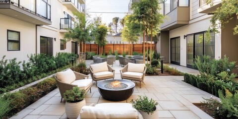Inviting Open-Air Courtyard