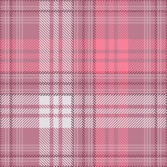  Tartan seamless pattern, pink and white, can be used in fashion design. Bedding, curtains, tablecloths