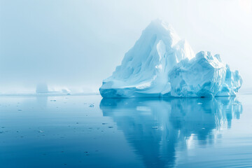 Iceberg above and below water 