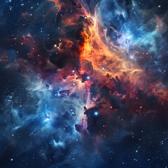 Obraz na płótnie Canvas Cosmic Dance: The Radiant Symphony of a Planetary Nebula in Deep Space