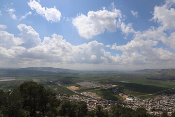 Fototapeta premium Landscape in the mountains in northern Israel.