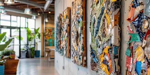 Recycled Material Artworks for Eco-Conscious Decor