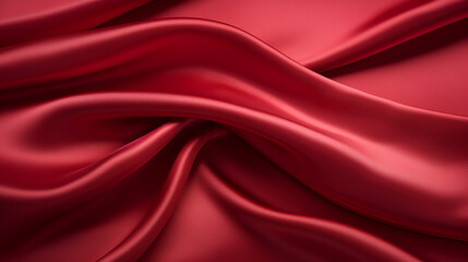 Obraz premium Minimalistic Crimson Silk Fabric Background
