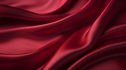 Minimalistic Crimson Silk Fabric Background