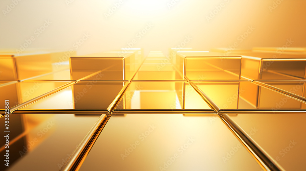 Wall mural Minimalistic Golden Glass Background