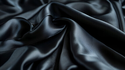 Obraz premium Minimalistic Dark Silk Fabric Background