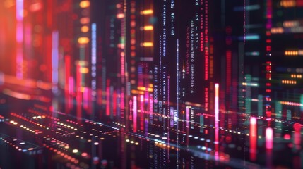 Fototapeta premium Financial financial bar chart background,created with Generative AI tecnology. hyper realistic 