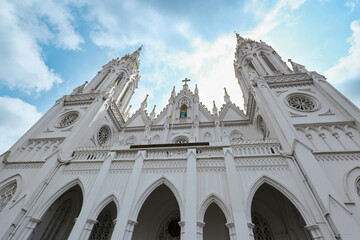 Basilica of Our Lady of Dolours Thrissur church aerial view