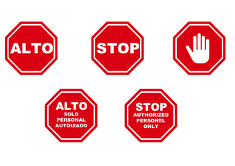 STOP SIGNS - obrazy, fototapety, plakaty