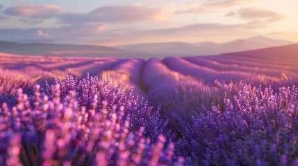 Deurstickers Lavender Field Breeze © Alex