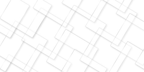 White geometry tiles shapes of rectangles abstract vector