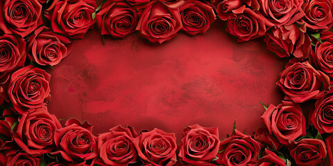 Flower border, flowery framed empty space floral design pattern edge borders, Wedding invitation style, petals buds flowers, generated ai