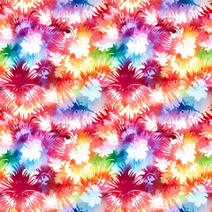 Obraz na płótnie Canvas From funky fashion statements to eye-catching home accents, the possibilities are endless with tie-dye fabric. Use it to make trendy clothing, bold quilts, vibrant tote bags, or even striking 