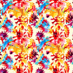 Fototapeta na wymiar Are you ready to add a splash of color and personality to your next sewing project? Look no further! Our stunning tie-dye fabric is the perfect choice for those who want to stand out from the crowd.