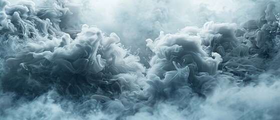 billowing clouds of grey smoke coiling and twisting in the air  ,close-up,ultra HD,digital photography - obrazy, fototapety, plakaty