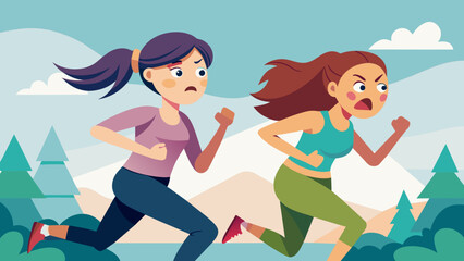 deux-femmes-fessant-un-footing-avec-une-expression