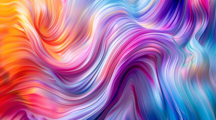 Energetic waves of color flow gracefully, merging to form a mesmerizing gradient display.