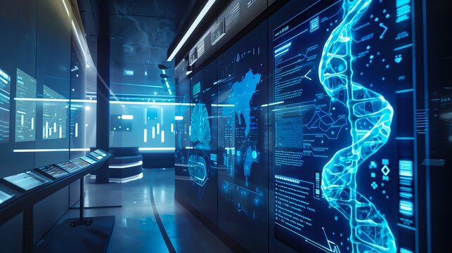 Interactive exhibition on the future of genetic based medical treatment, engaging and educational