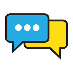 chat Icon. Chat Logo Icon Design. chat icon vector design symbol. Chat Icon. Chat Bubble, Speech Bubble, Live Chat, Message, Comment. Chat icon vector isolated on white background.