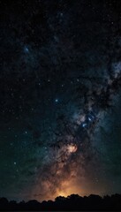 Fototapeta na wymiar Starry Night Galaxy and Stars Universe Background