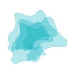 Blue vector spot brushes.
Vector brush stain on white background