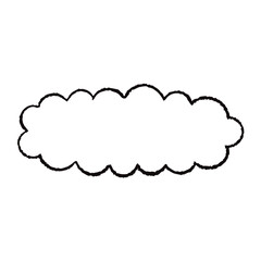 手描きのもこもこの吹き出し
