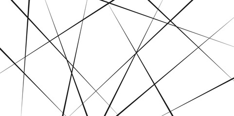 Chaotic abstract line background. Random geometric line seamless pattern. Vector illustration. - obrazy, fototapety, plakaty