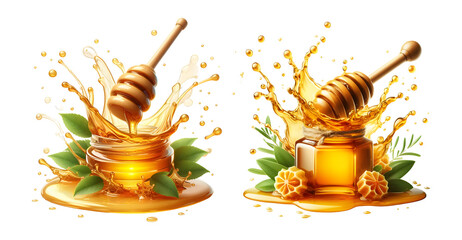 honey on transparent background