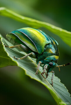 A close up photo of insect nature view
