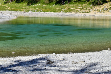 Das Namen gebende Wasser des grünen Sees bei Tragöß in der Obersteiermark