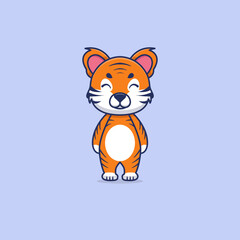 cute tiger, cute tiger mascot, cute tiger stickers, cute animal characters