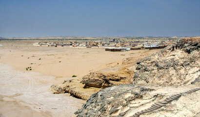 A view of Al Ashkharah town in Oman.