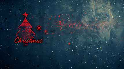 Christmas wallpaper with the phrase Merry Christmas