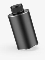 Blank oil tin can for branding. 3d illustration.