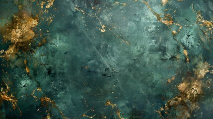 Gold and green stone texture background - obrazy, fototapety, plakaty