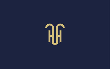 letters ht with shield logo icon design vector design template inspiration