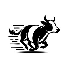 Cow logo design inspiration. Bull and buffalo cow animal logo design vector