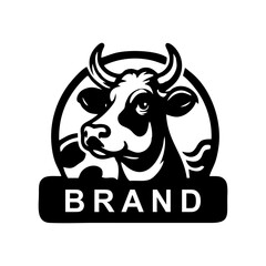 Cow logo design inspiration. Bull and buffalo cow animal logo design vector