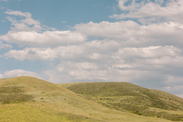 Fototapeta na wymiar Green Rolling Hills in Colorado