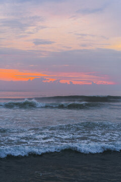 People surfing in Bali, Canggu, Batu Bolong