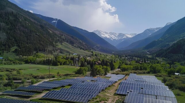 The unveiling of a solar energy project in a mountain community on Earth Day