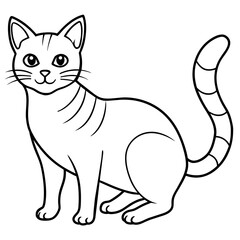   cat vector illustration.
